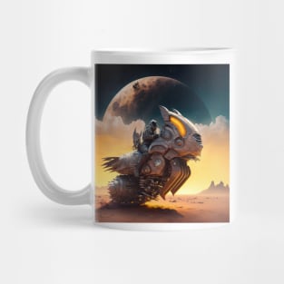 Moon Rabbit Patrol Bike Mug